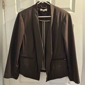 Calvin Klein Elegant Brown Women's Blazer Size 18W